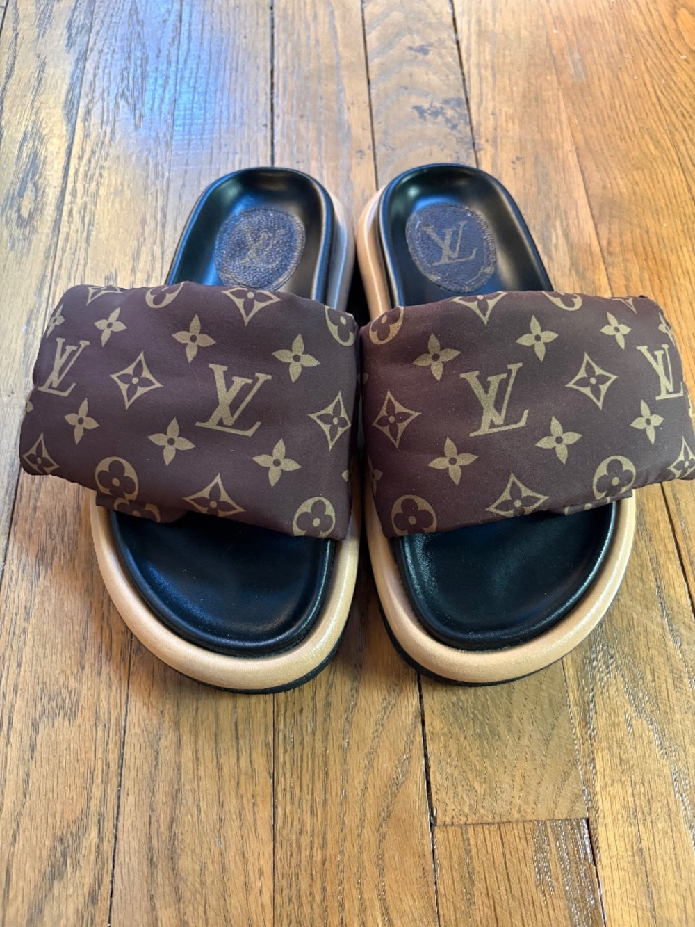 Louis Vuitton pool pillow slide sandals 36